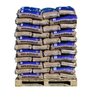 Palet de 77 sacos de huesos de aceituna